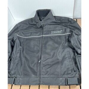 Mossi Men's Motorcycle Jacket Size L Black Riding Moto Jacket  Shell